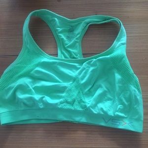 VSX sports bra, neon green